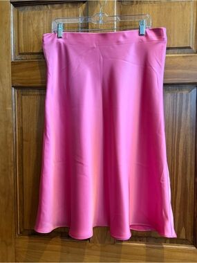 Talbots Bright Pink A-Line Skirt